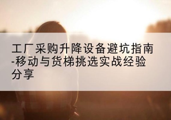 南阳移动式升降机怎么选-工厂采购升降设备避坑指南-移动与货梯挑选实战经验分享